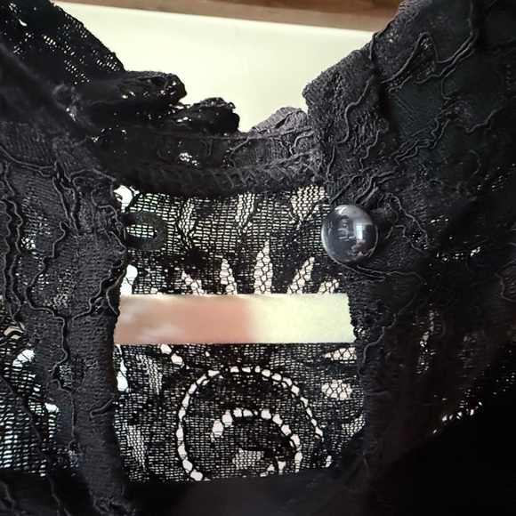 Adiva Black Lace High-Neck Blouse – Long Sleeve, Women’s XS, NWT - Picture 5 of 10